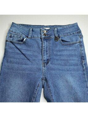 Denim Essence Women's Jeans Medium Wash  Stretch High Rise Sz 13 Preowned